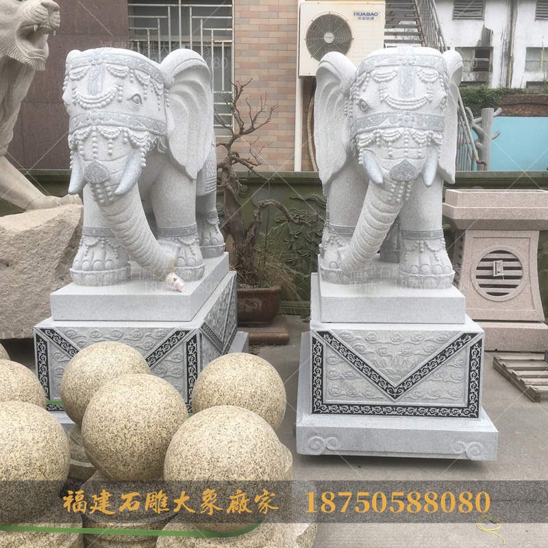 盘点“石雕大象”身上的佛教元素