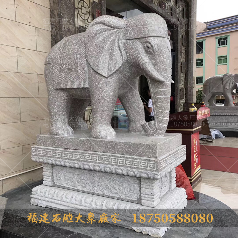 2米石雕大象一对多少钱？