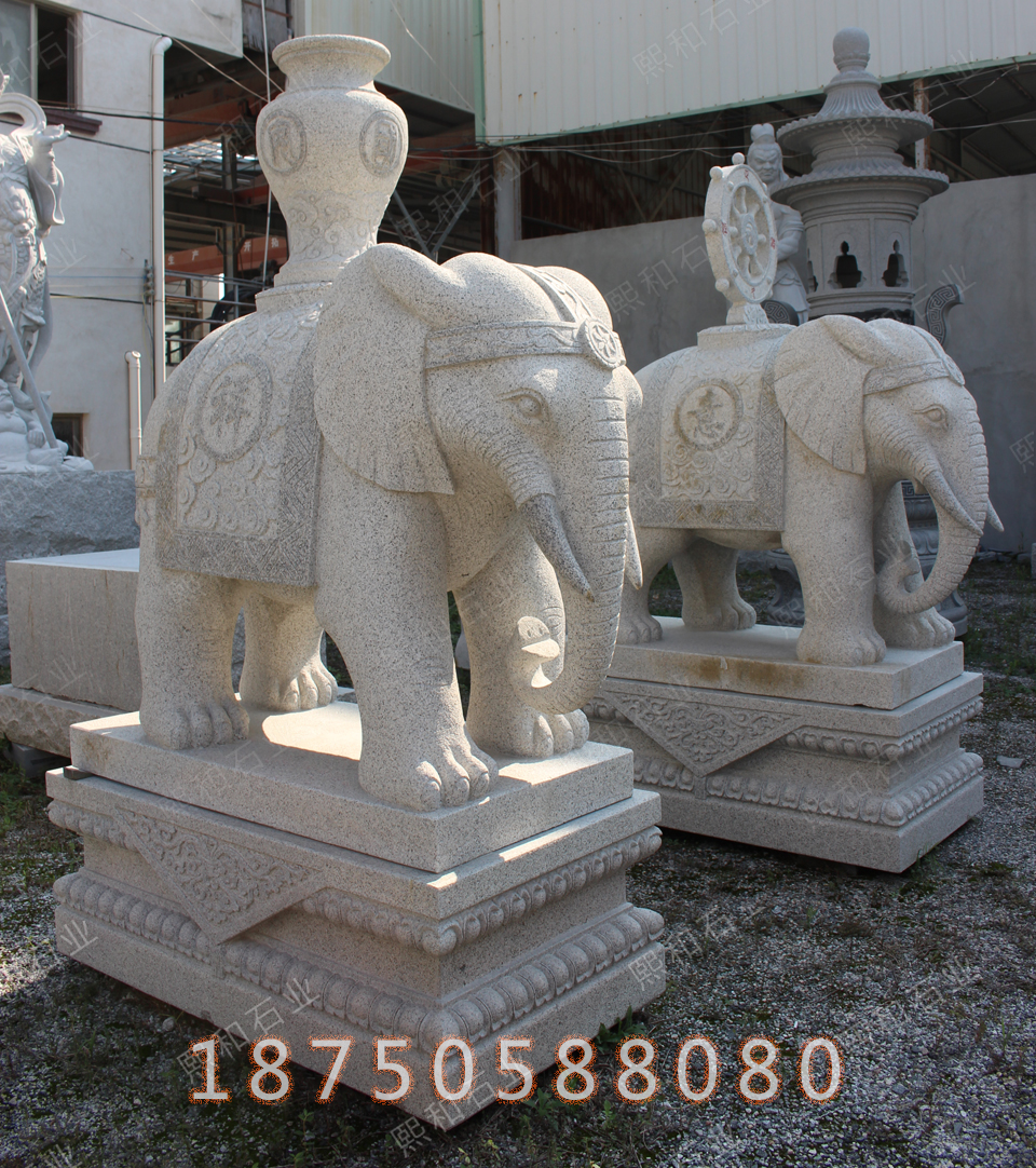 花岗岩大象雕塑的摆放讲究