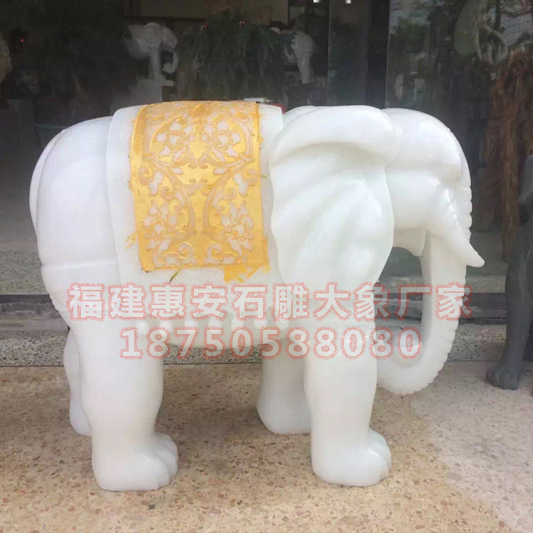 汉白玉石雕大象材质种类