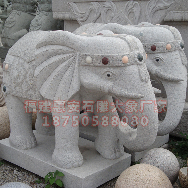  石雕大象批发货源来源