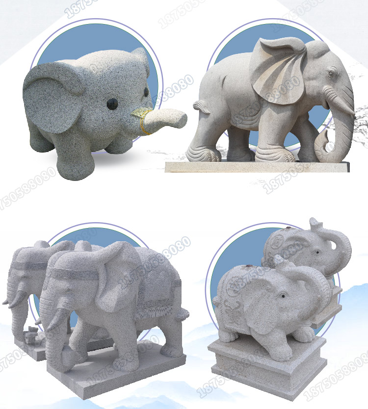 石象材质,汉白玉石象,石象寓意