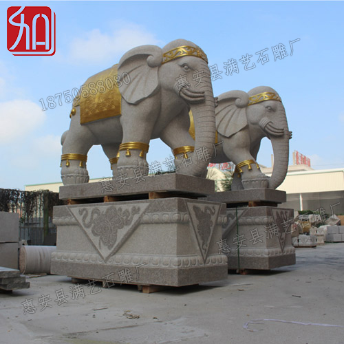 寺庙门前的石头大象代表什么