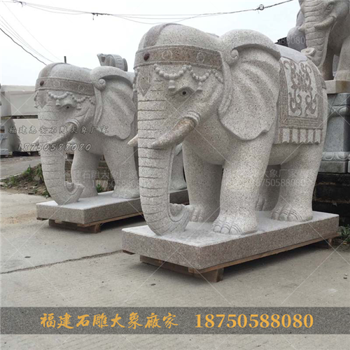 石雕大象造型中常用的雕刻图案有哪些？