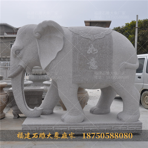 如何选择适合家门口摆放的石雕大象造型？