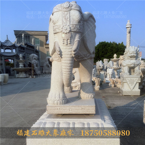 家门口摆石雕大象好还是石狮子好？答案一目了
